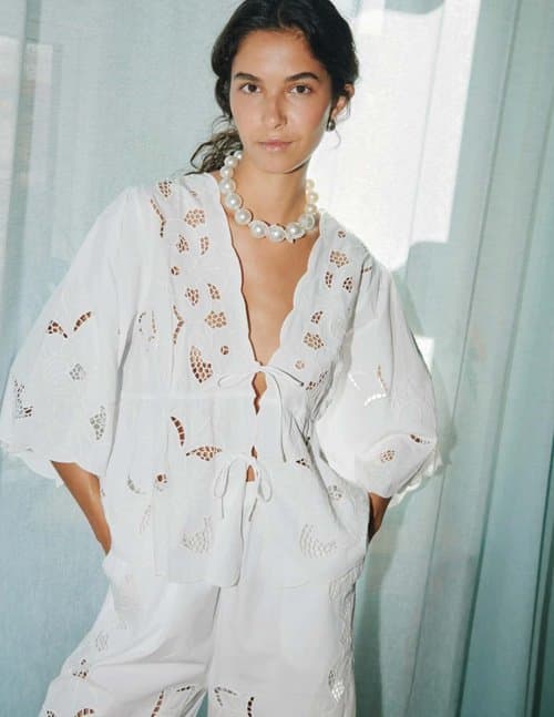 Sissel Edelbo adeline top - ecru