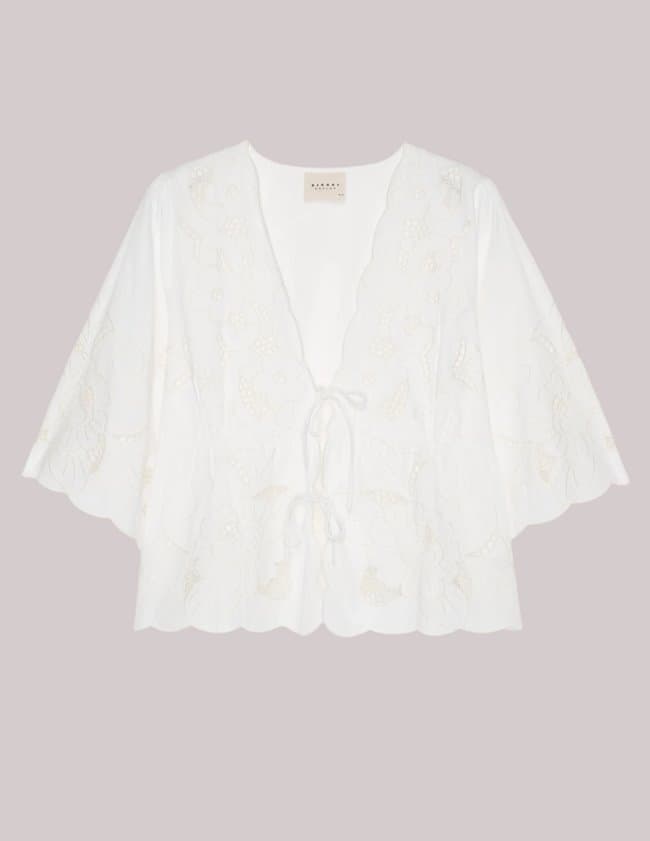 Sissel Edelbo adeline top - ecru back