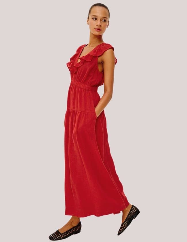 Rails beaux dress - tomato side