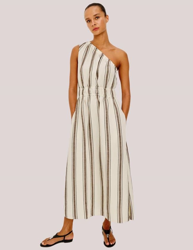 Rails selani dress - sequoia stripe model