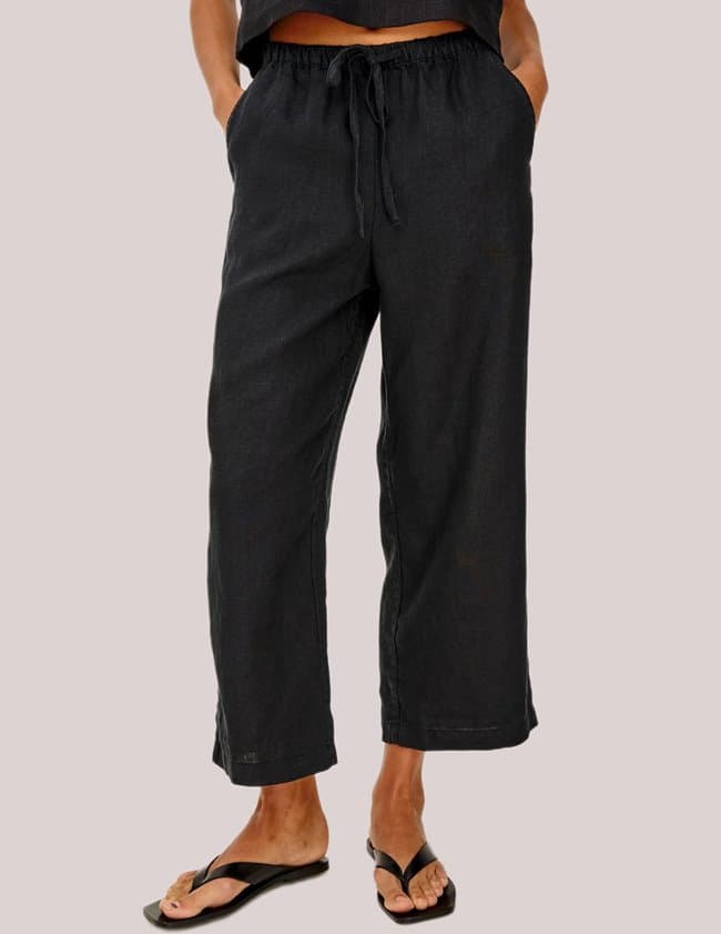 Rails emmie crop trousers - black back