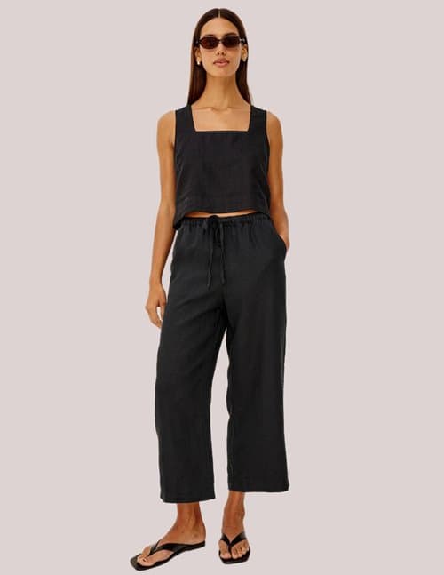 Rails emmie crop trousers - black