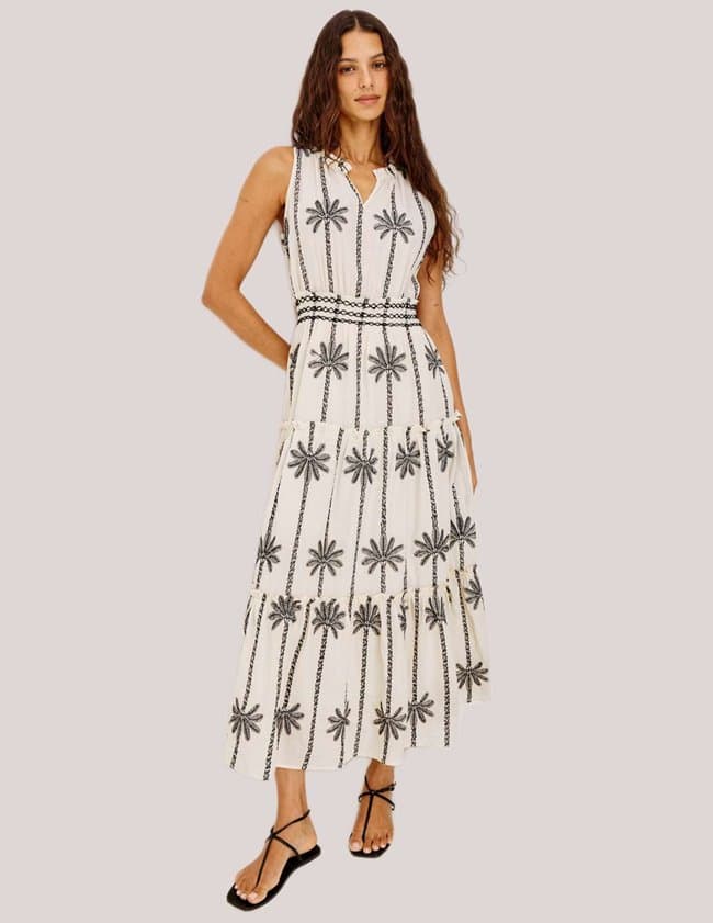 Rails loulou dress - palms detail