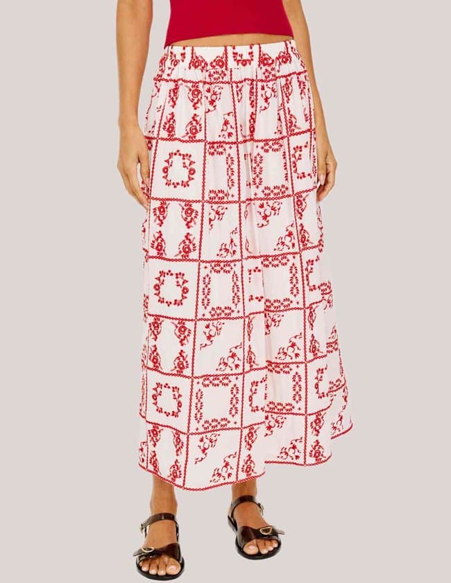 Rails dax skirt - red handkerchief back