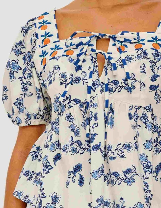 Rails presley top - ceramic floral side