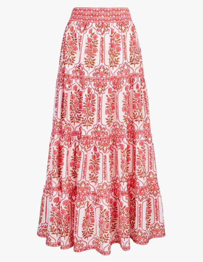 Pink City Prints rah rah skirt - desert blush back