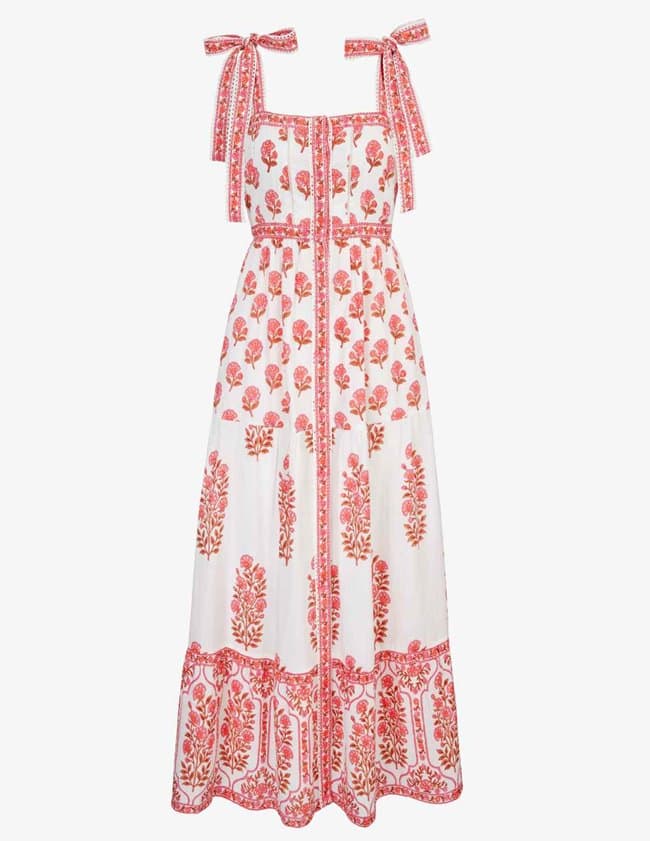 Pink City Prints amara dress - desert blush back