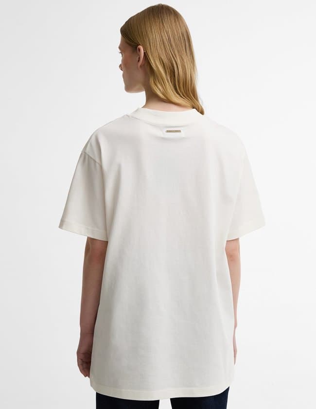 Barbour wildflower tee - cream model