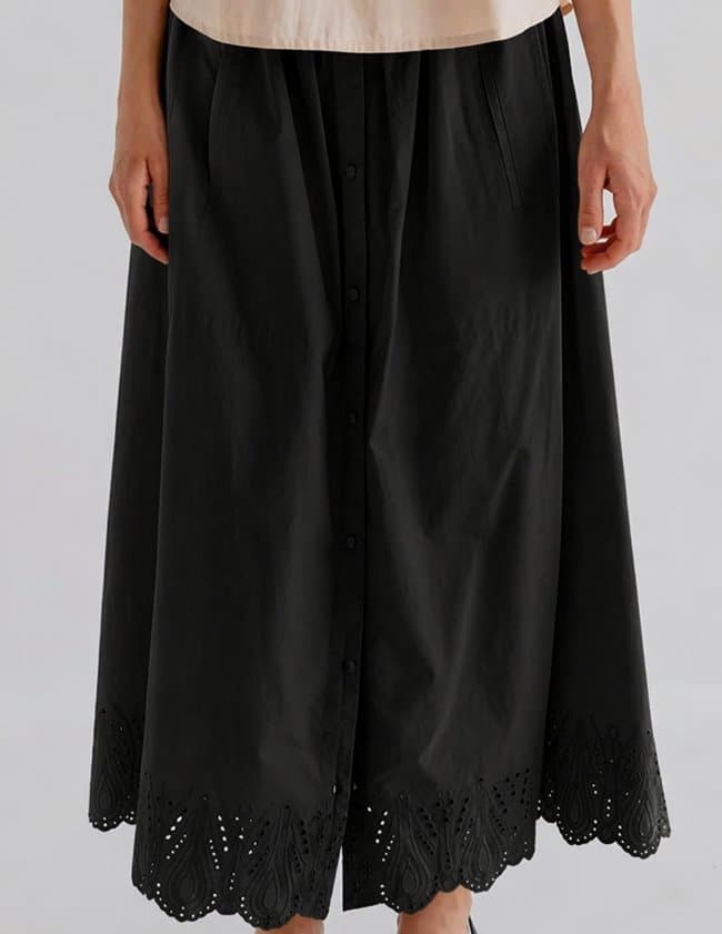Project AJ117 hella skirt - black detail