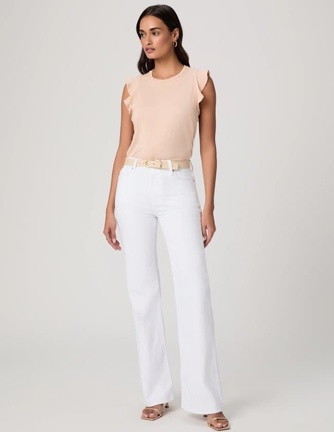 Paige Jeans sofia flare jean - white