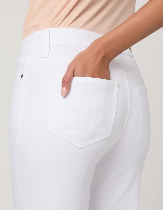 Paige Jeans sofia flare jean - white model
