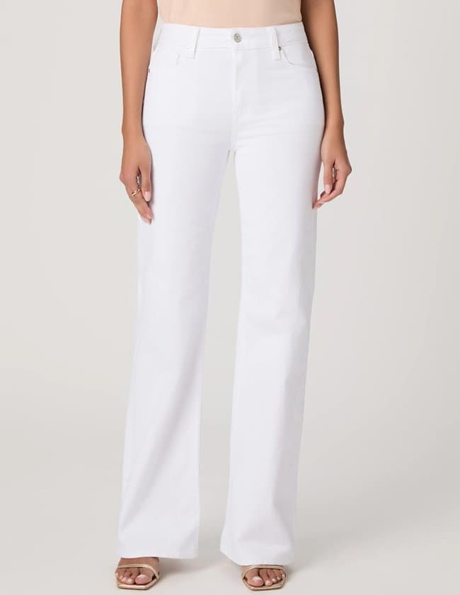 Paige Jeans sofia flare jean - white back
