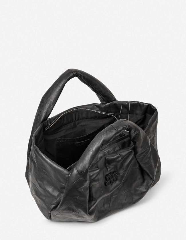 Munthe lix croco bag - black detail