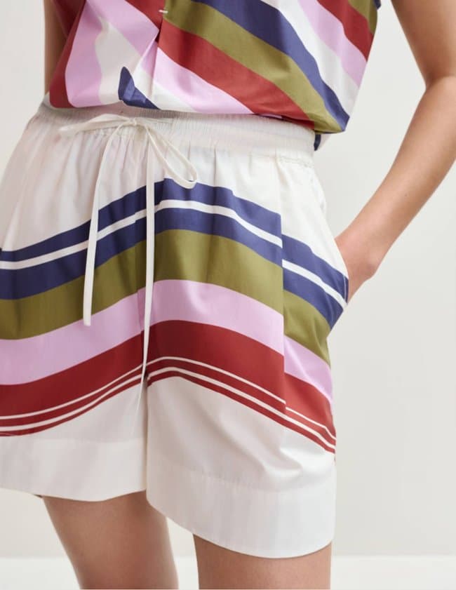 Essentiel Antwerp jive shorts - off - white side