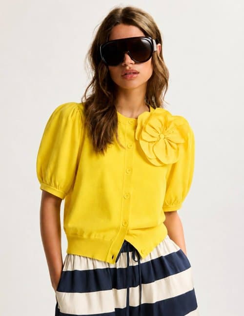Essentiel Antwerp jumpo cardigan - yellow