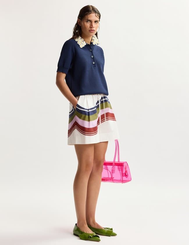 Essentiel Antwerp jember polo top - blue side