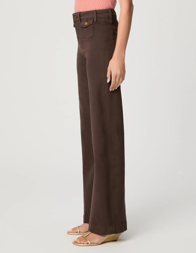 Paige Jeans leenah 32 jeans - chocolate side