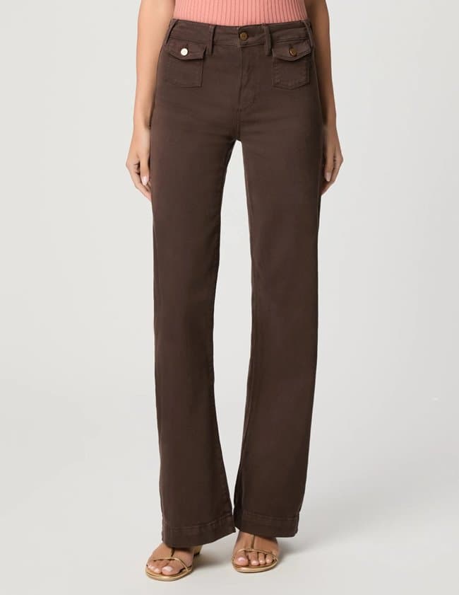 Paige Jeans leenah 32 jeans - chocolate back
