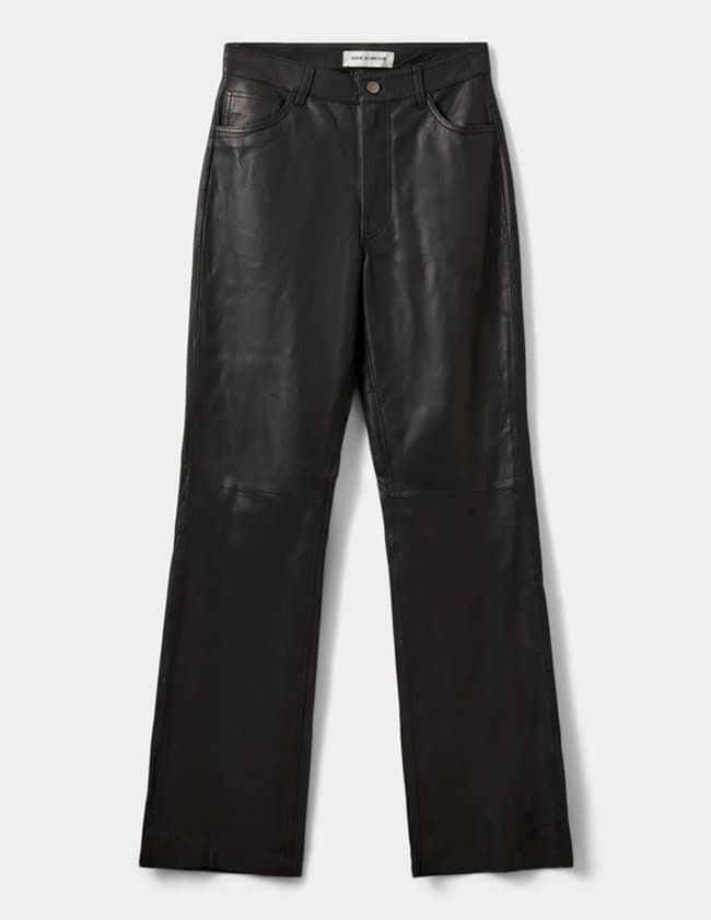 Sofie Schnoor gattisw leather trousers - black back