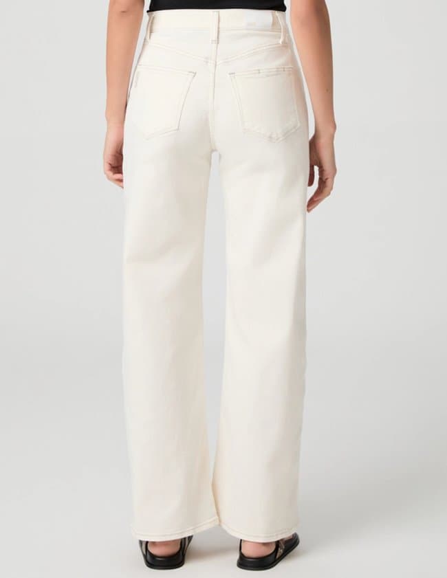 Paige Jeans arellia skimmer jeans - cream detail