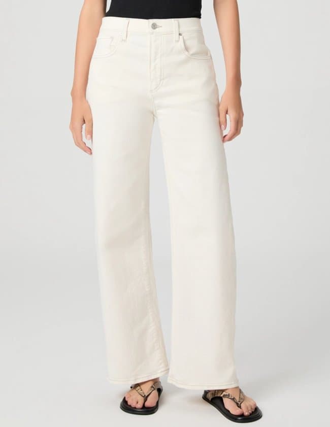 Paige Jeans arellia skimmer jeans - cream back