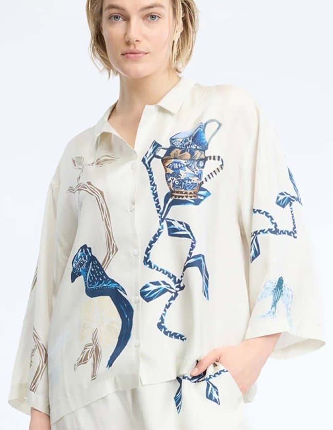 Munthe nancie top - print creme side