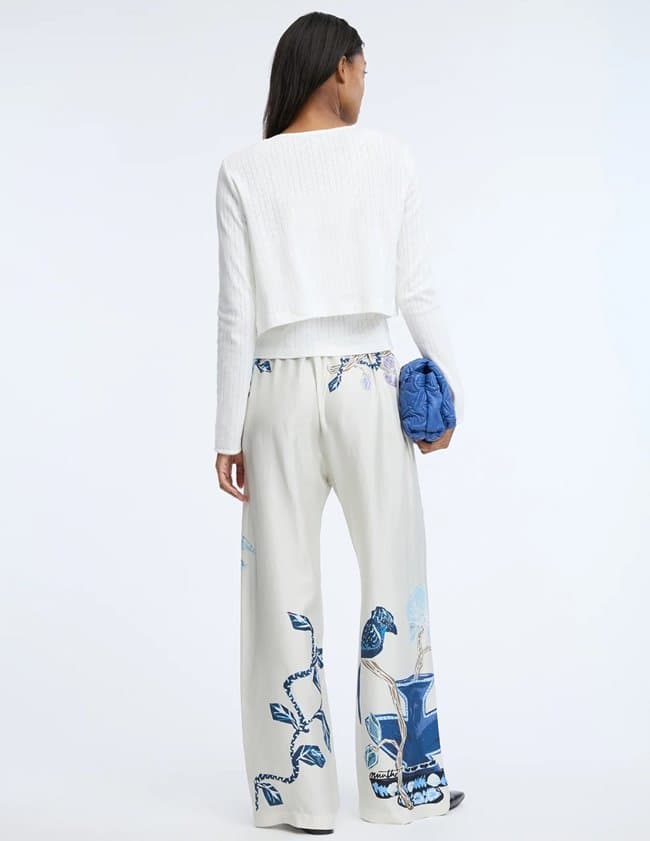 Munthe fabert trousers - print creme model