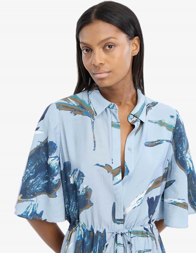 Munthe nanny dress - blue detail