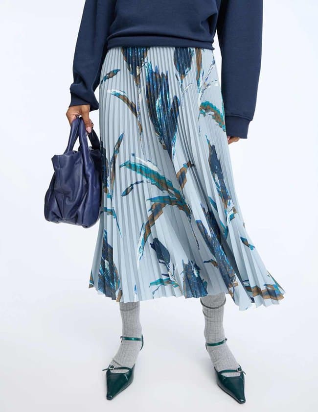 Munthe charming skirt - blue detail