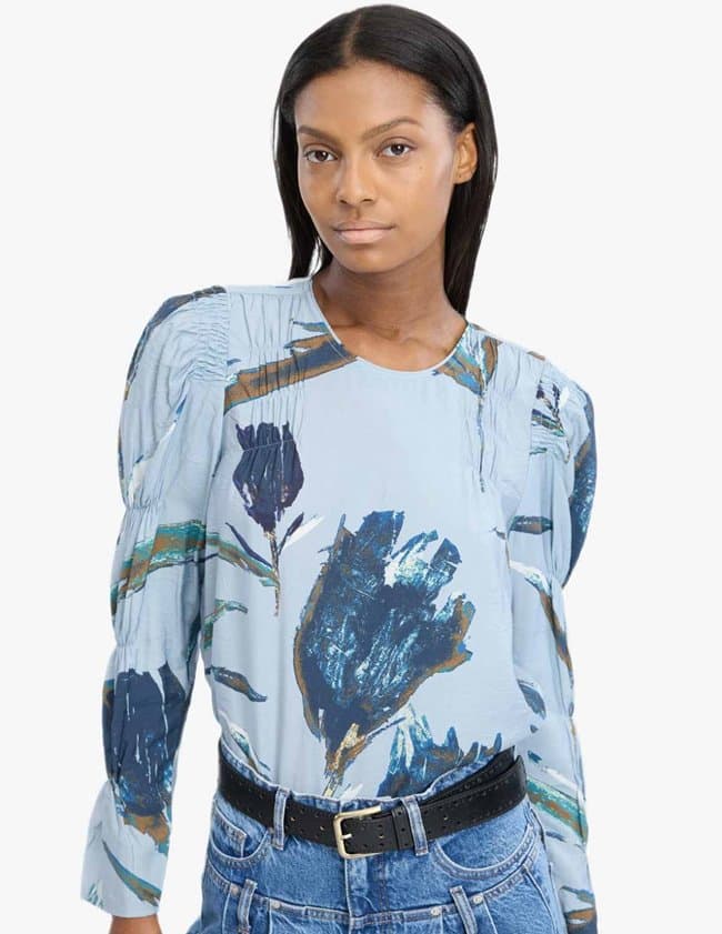 Munthe frewin top - blue