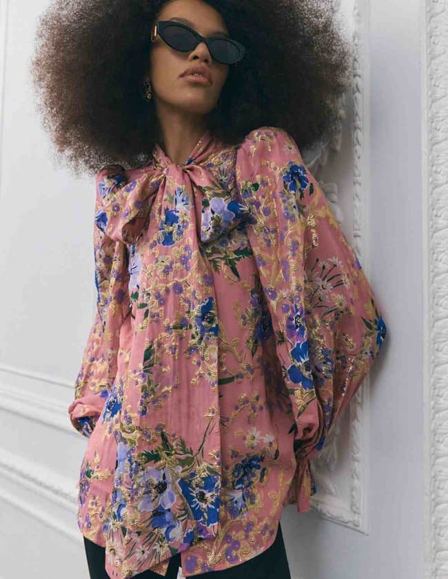 Queens of Archive lucy blouse - vintage pink