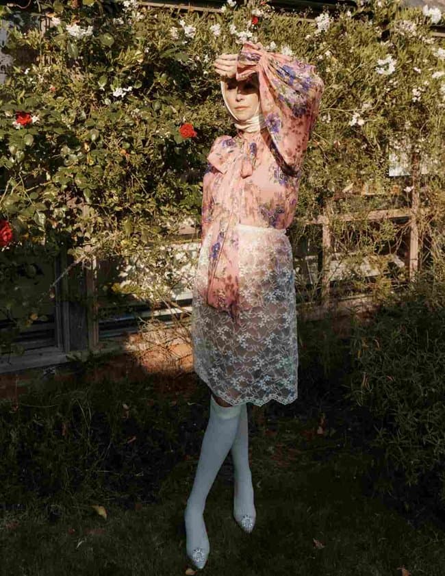 Queens of Archive lucy blouse - vintage pink detail