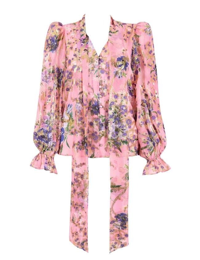 Queens of Archive lucy blouse - vintage pink back