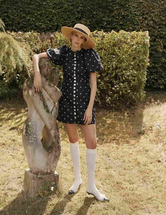 Queens of Archive pamela dress - black detail
