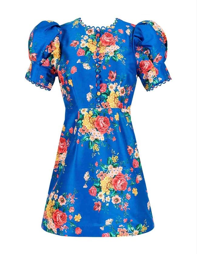 Queens of Archive margot dress - blue back