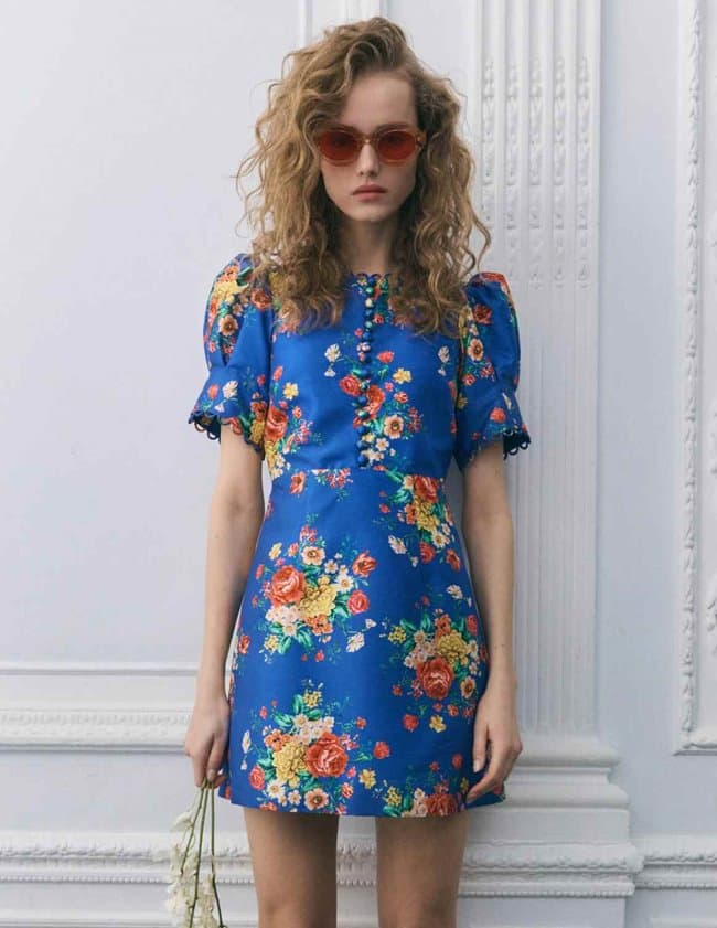 Queens of Archive margot dress - blue
