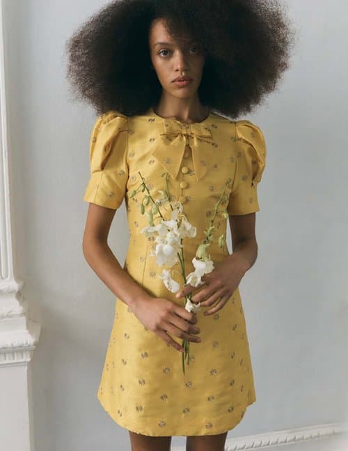 Queens of Archive primrose dress - yellow