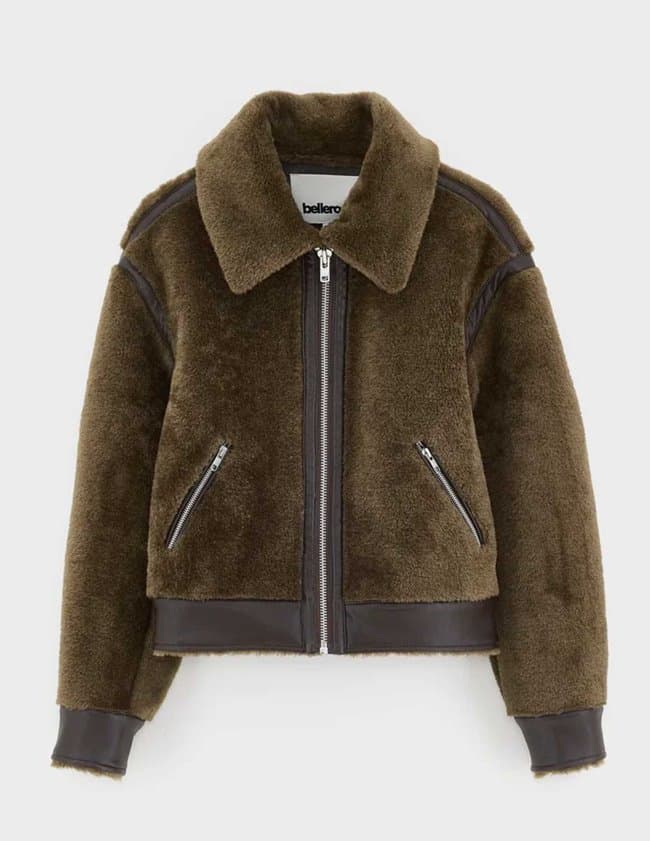 Bellerose eagle jacket - dark roast back