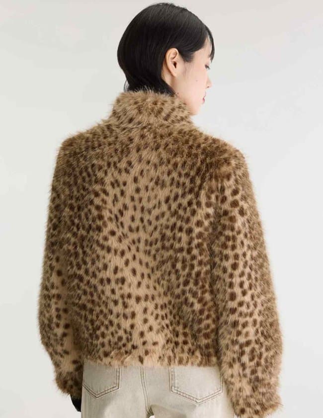 Bellerose enjoy jacket - cheetah print model