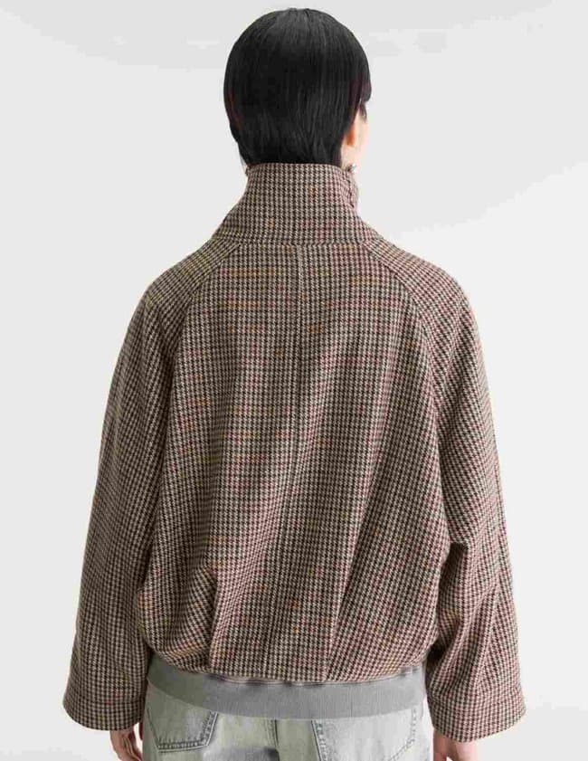 Bellerose jackal jacket - brown houndstooth model
