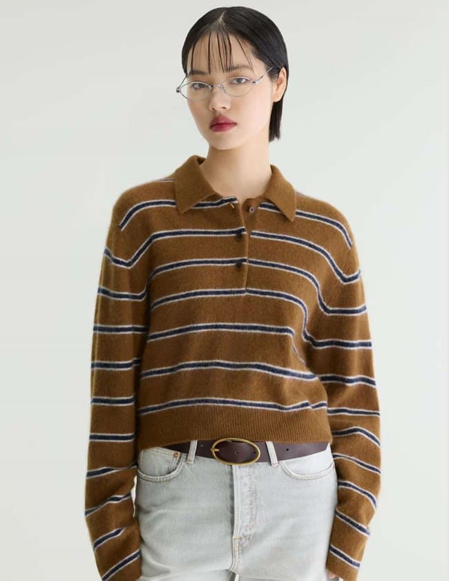 Bellerose dussyr jumper - brown stripe