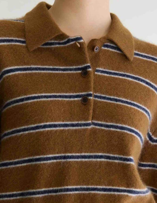 Bellerose dussyr jumper - brown stripe side