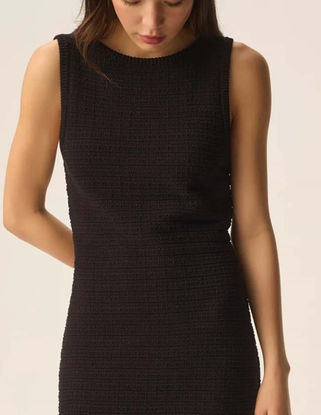 Des Petits Hauts debby dress - black back