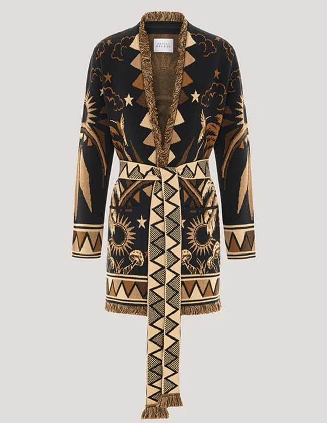 Hayley Menzies magic leopard cardigan - black back