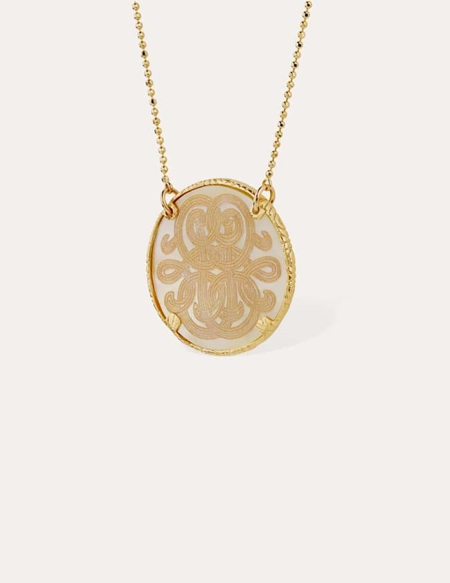 Gas Bijoux sun diva necklace - gold side