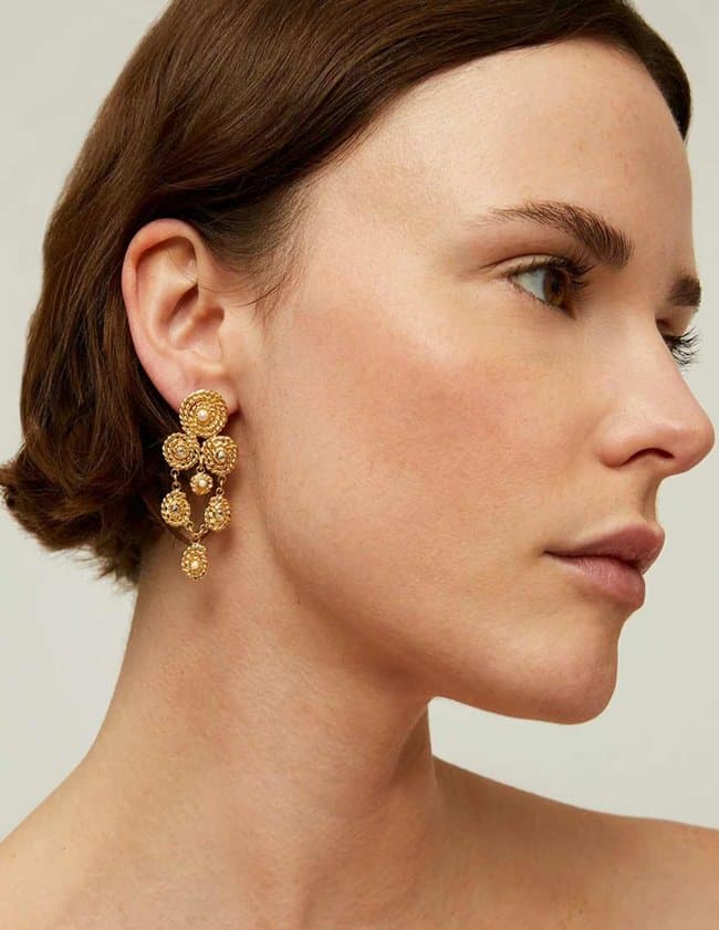 Gas Bijoux mistral small earrings - gold back