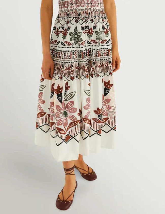 Farm Rio ainika organic cotton dress - white detail