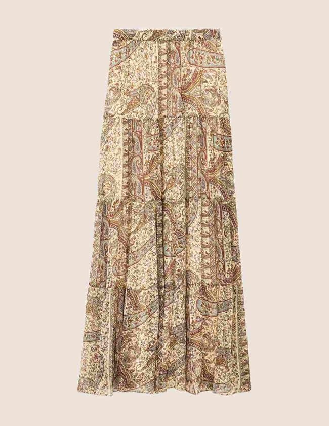 ba&sh cali skirt - blue back