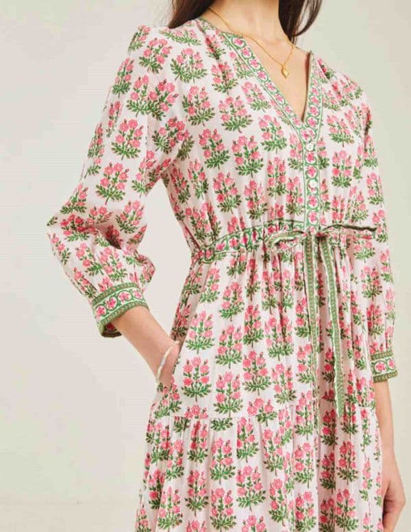 red maxi dress with flowers Floral Spaghetti Strap Boho Dress – Empire Waist Ankle-Length Maxi Women's Boho Fashion in Red | XL