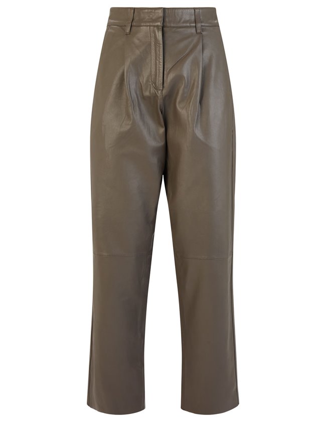 MDK iris leather trousers - bungee cord
